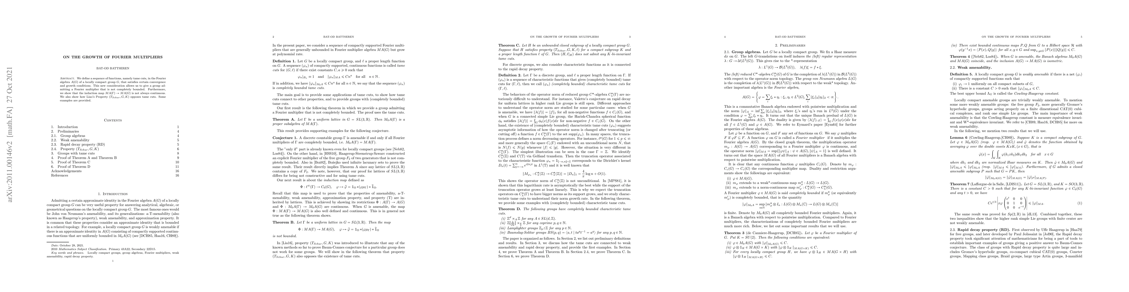 Thumbnail for On the growth of Fourier multipliers