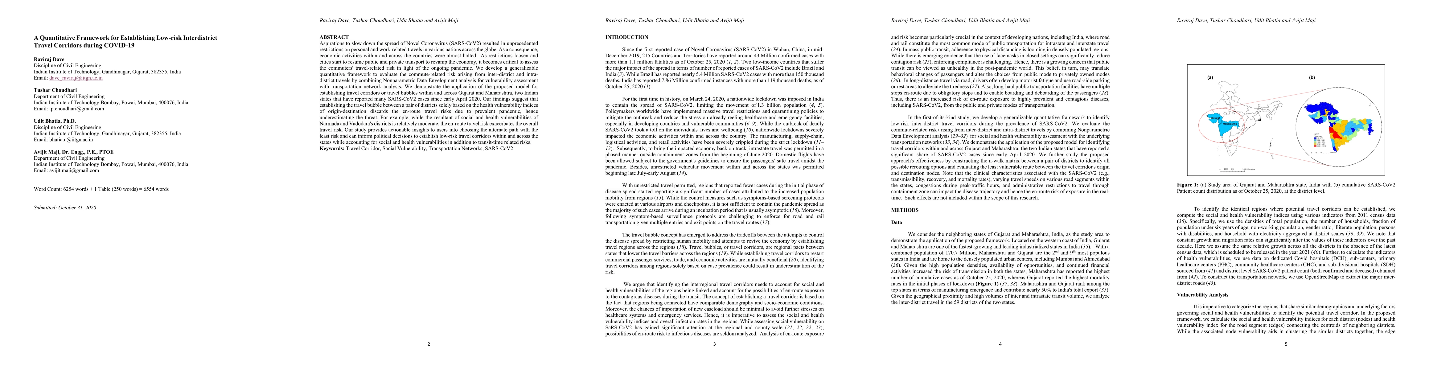 Thumbnail for A Quantitative Framework for Establishing Low-risk Interdistrict Travel
  Corridors during COVID-19