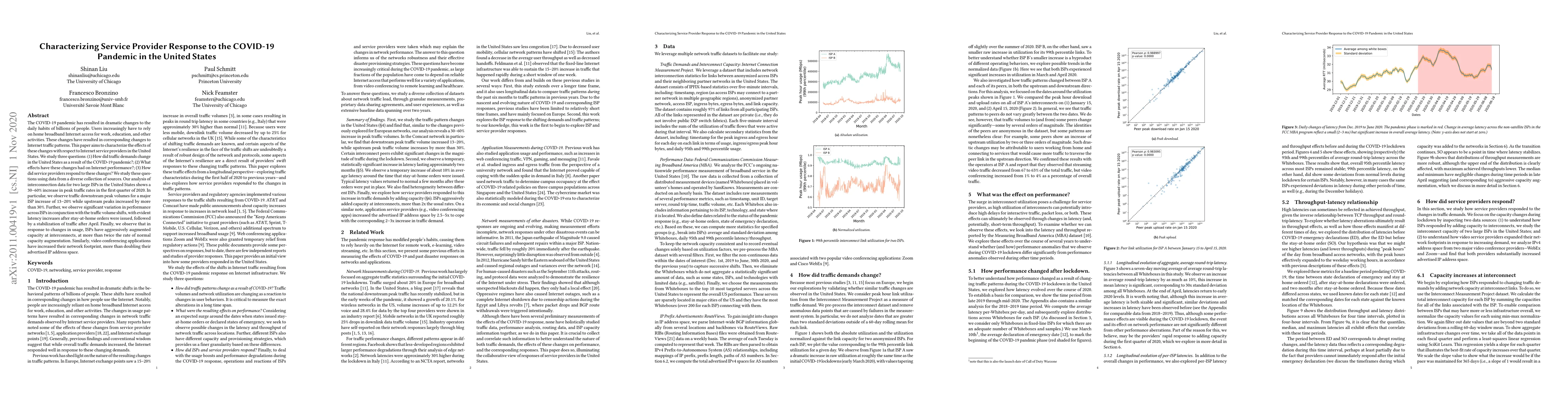 Thumbnail for Characterizing Service Provider Response to the COVID-19 Pandemic in the
  United States