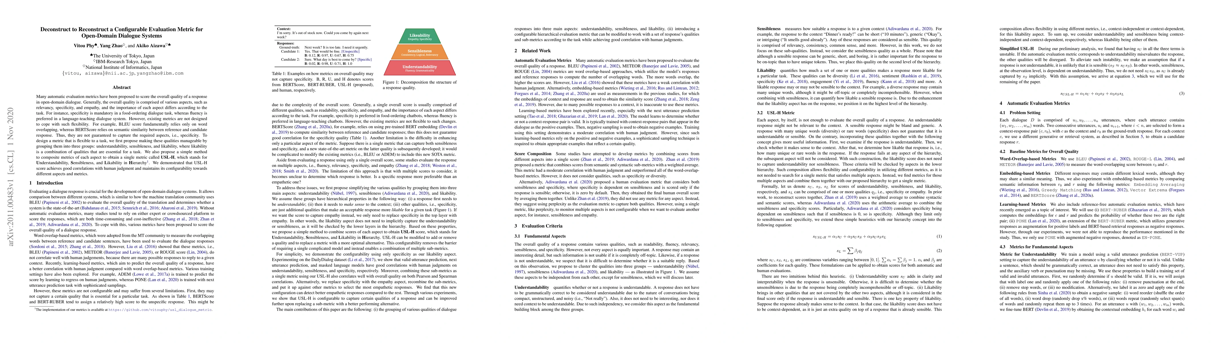 Thumbnail for Deconstruct to Reconstruct a Configurable Evaluation Metric for
  Open-Domain Dialogue Systems