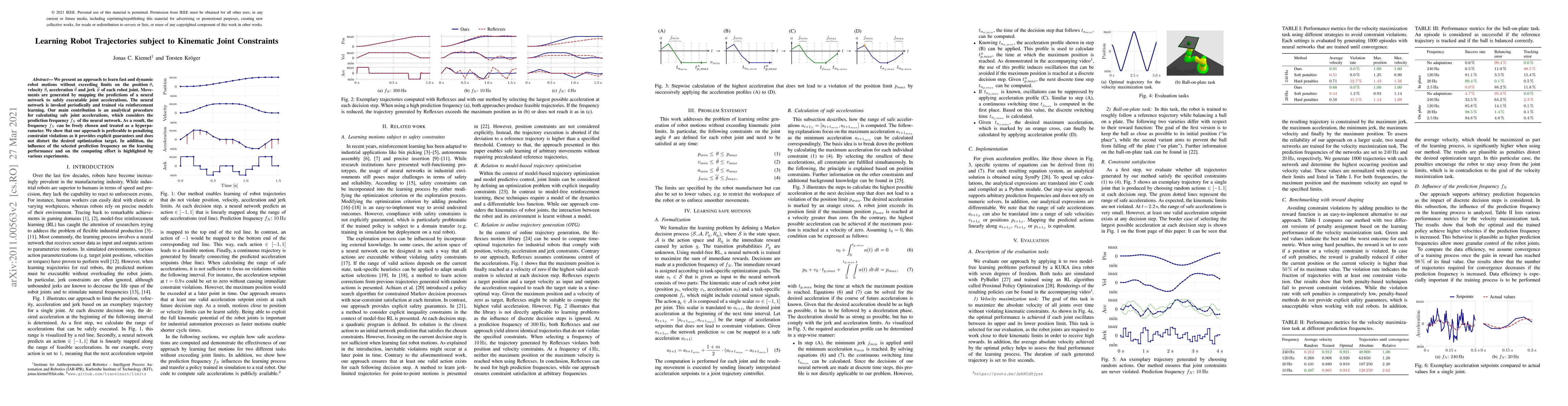 Thumbnail for Learning Robot Trajectories subject to Kinematic Joint Constraints