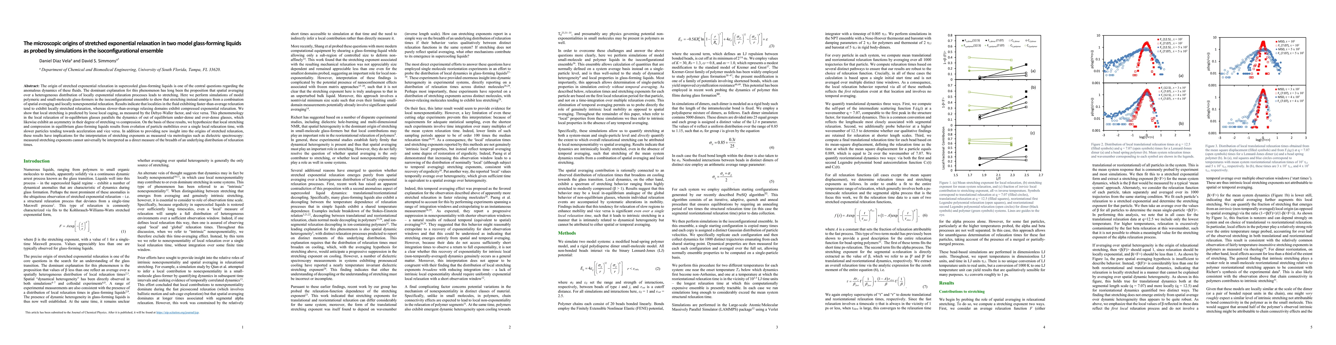 Thumbnail for The microscopic origins of stretched exponential relaxation in two model
  glass-forming liquids as probed by simulations in the isoconfigurational
  ensemble