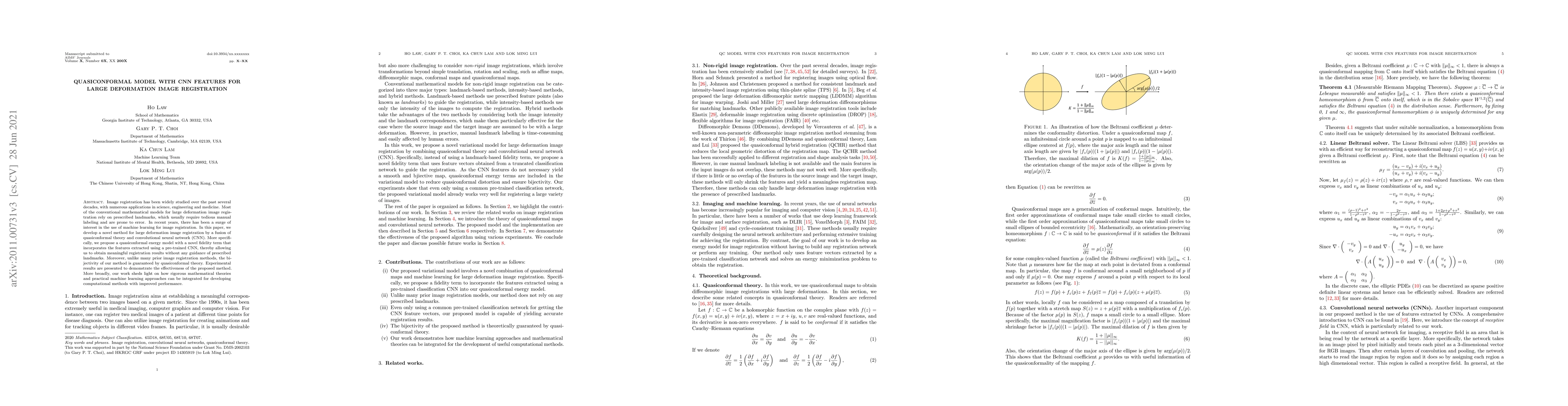 Thumbnail for Quasiconformal model with CNN features for large deformation image
  registration