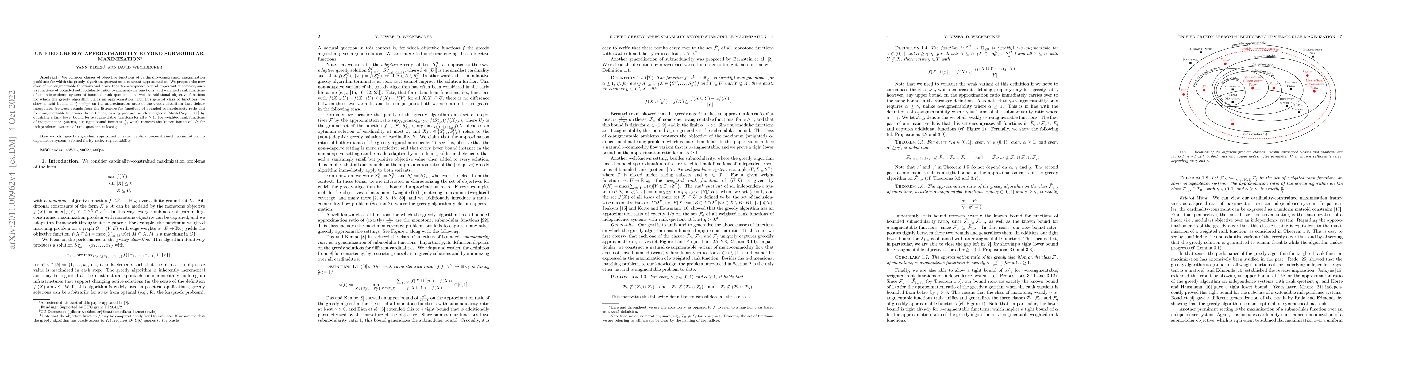 Thumbnail for Unified greedy approximability beyond submodular maximization