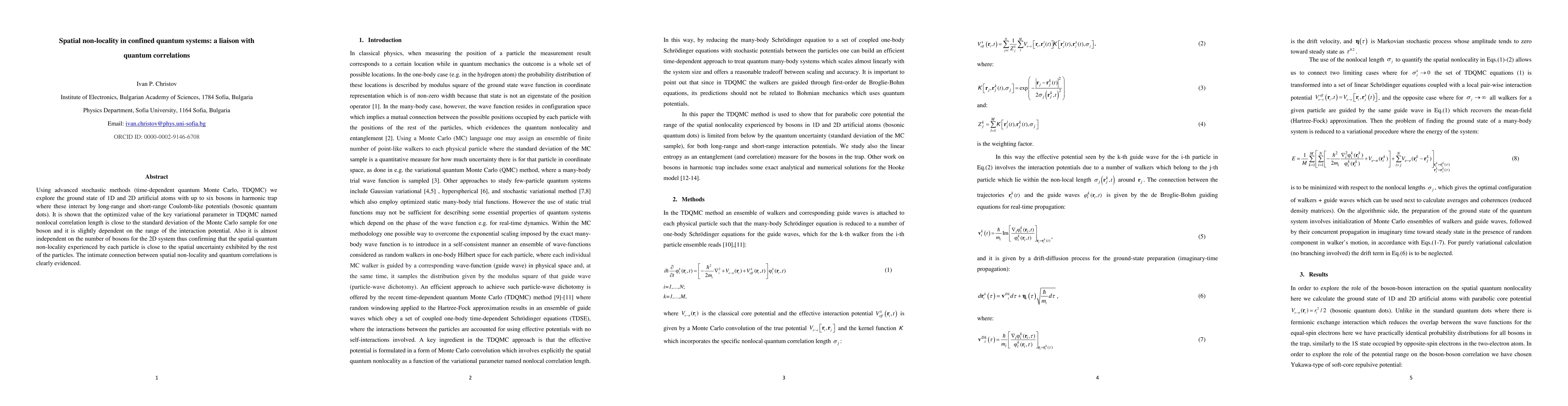 Thumbnail for Spatial non-locality in confined quantum systems: a liaison with quantum
  correlations