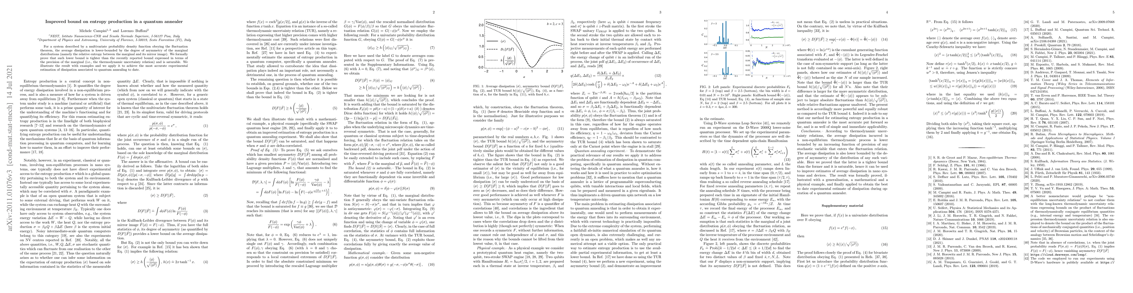 Thumbnail for Improved bound on entropy production in a quantum annealer
