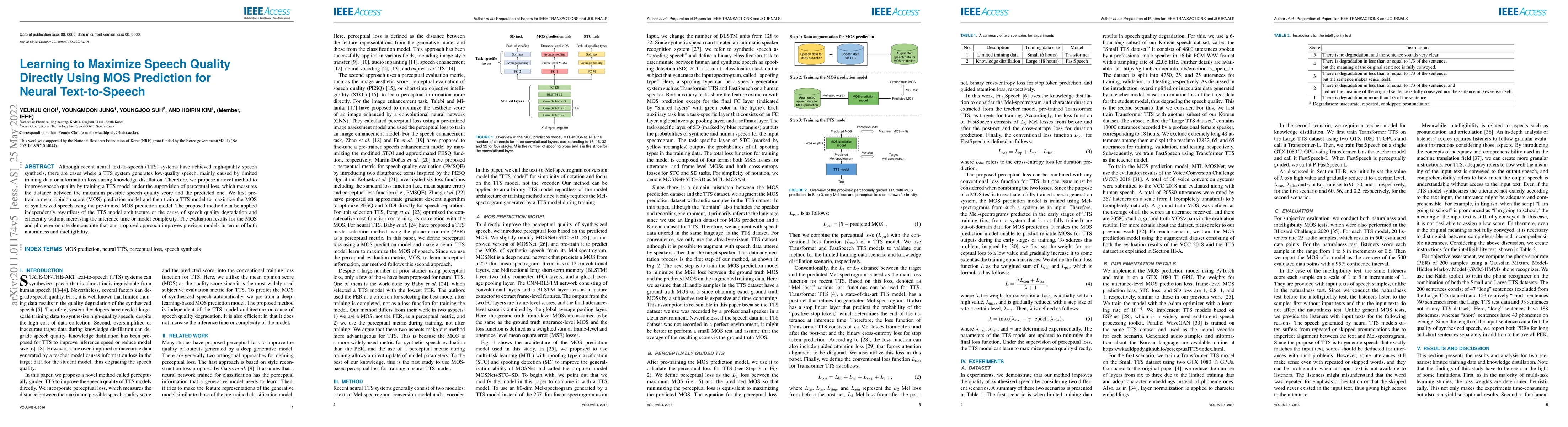 Thumbnail for Learning to Maximize Speech Quality Directly Using MOS Prediction for
  Neural Text-to-Speech