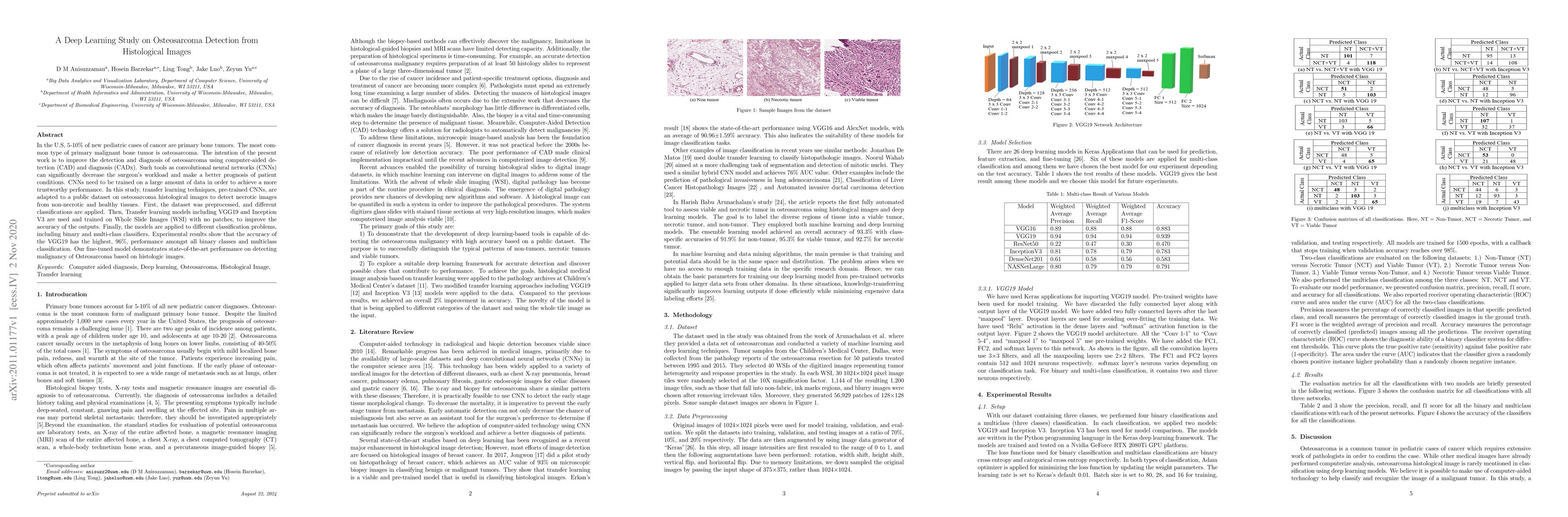 Thumbnail for A Deep Learning Study on Osteosarcoma Detection from Histological Images