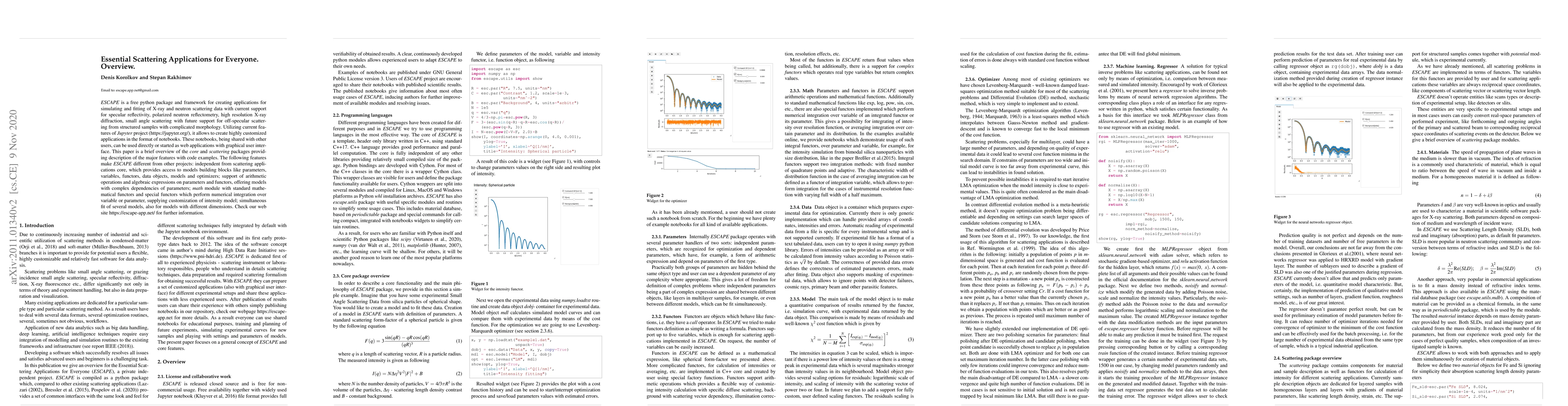 Thumbnail for Essential Scattering Applications for Everyone. Overview
