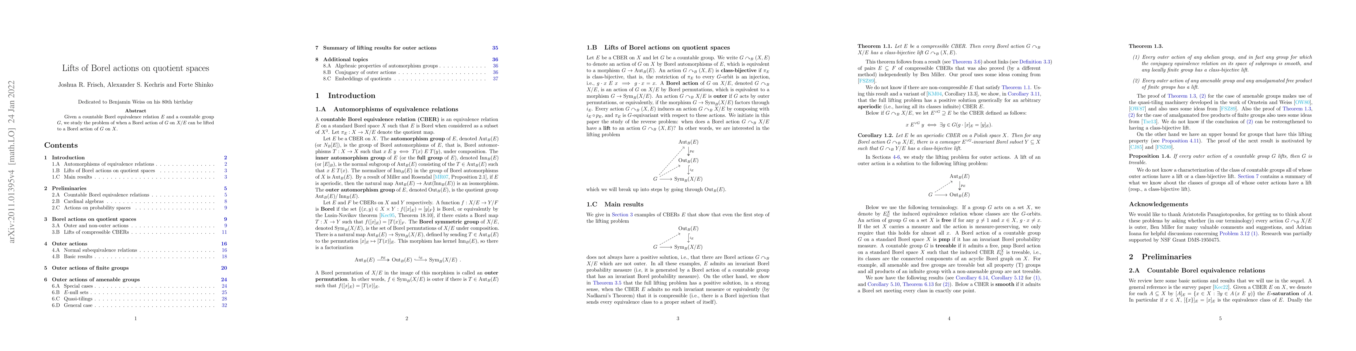 Thumbnail for Lifts of Borel actions on quotient spaces