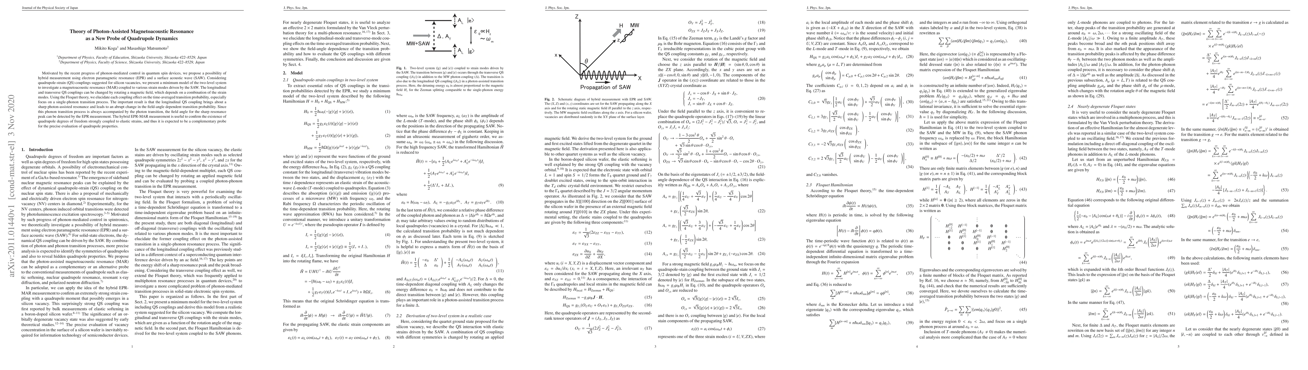 Thumbnail for Theory of Photon-Assisted Magnetoacoustic Resonance as a New Probe of
  Quadrupole Dynamics