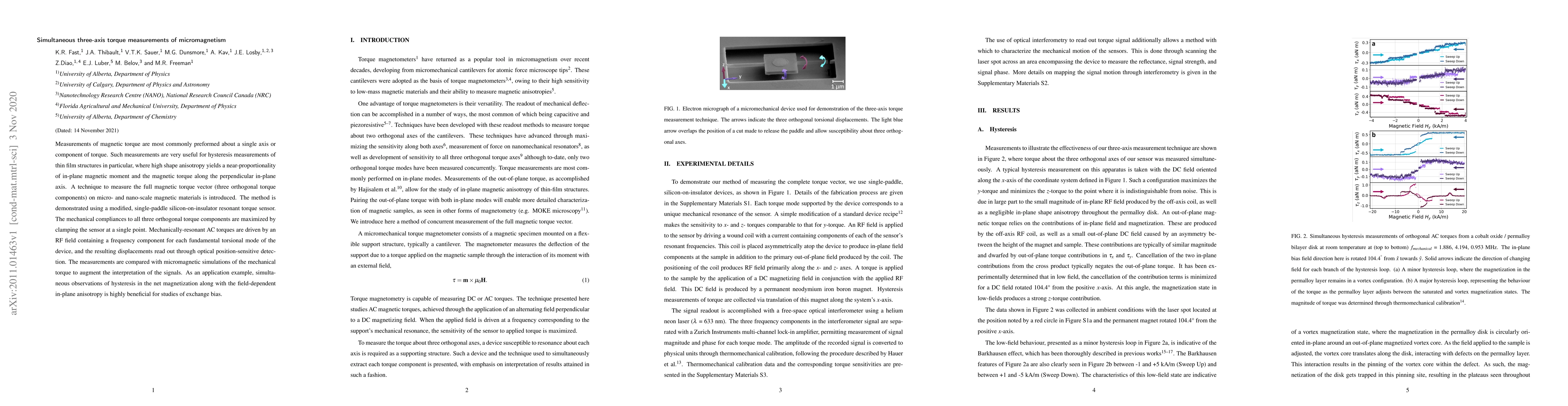 Thumbnail for Simultaneous three-axis torque measurements of micromagnetism
