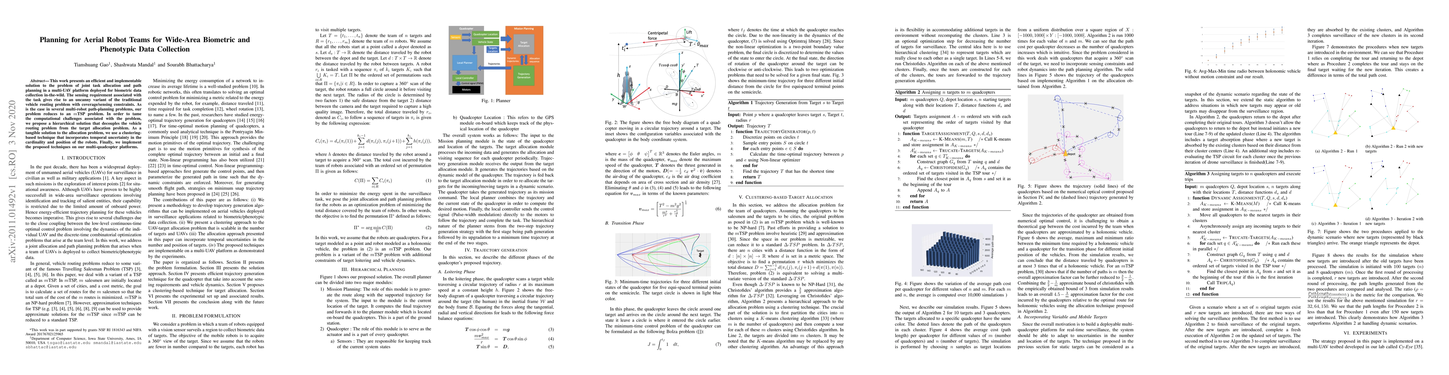 Thumbnail for Planning for Aerial Robot Teams for Wide-Area Biometric and Phenotypic
  Data Collection