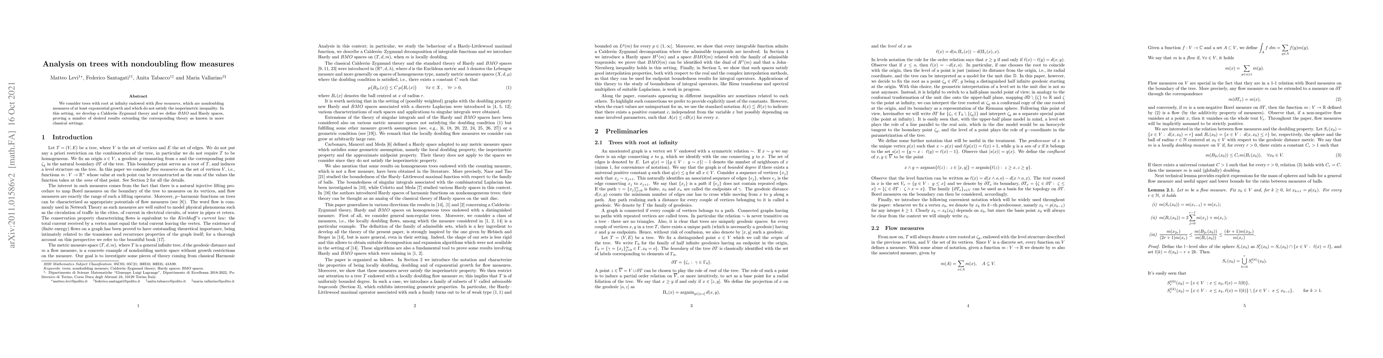 Thumbnail for Analysis on trees with nondoubling flow measures