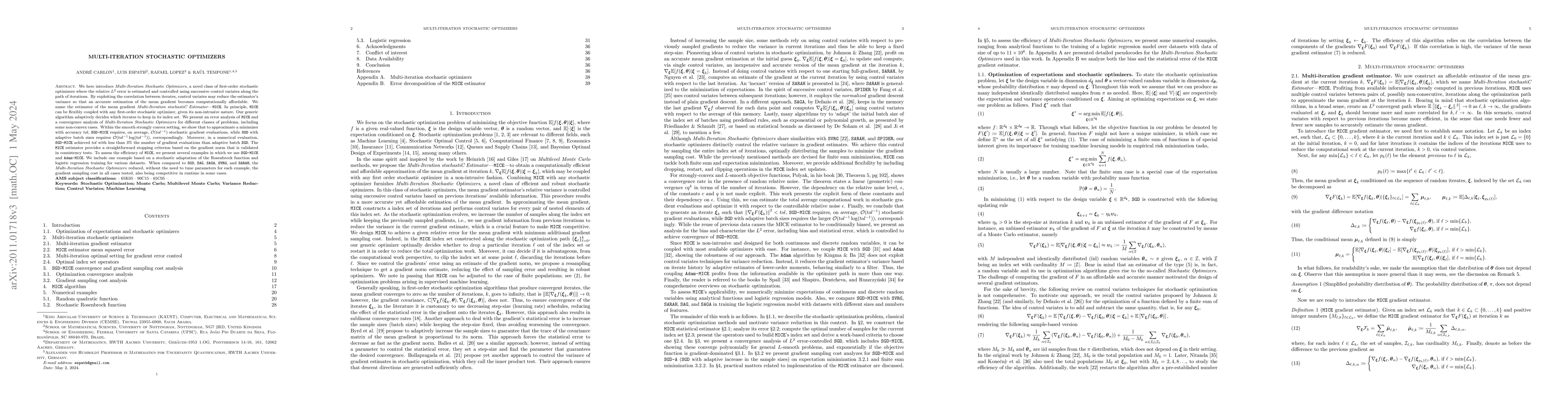 Thumbnail for Multi-Iteration Stochastic Optimizers