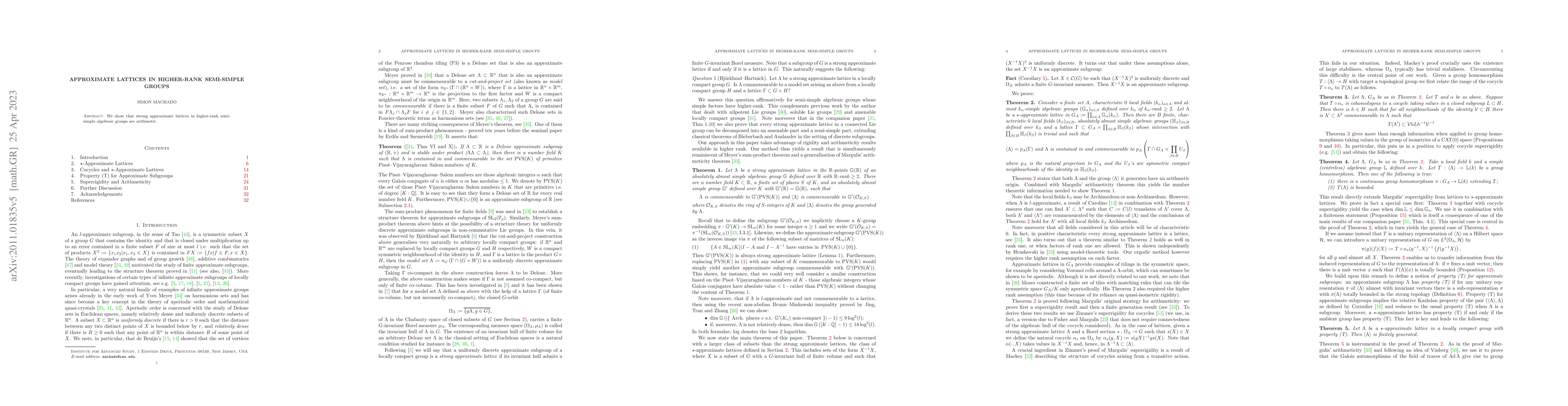 Thumbnail for Approximate Lattices in Higher-Rank Semi-Simple Groups