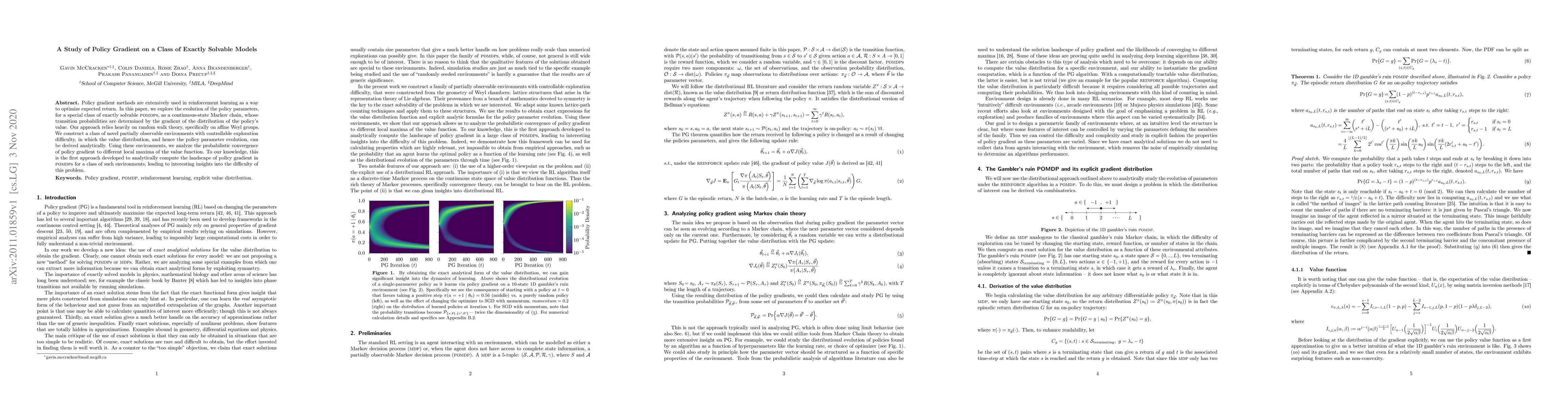 Thumbnail for A Study of Policy Gradient on a Class of Exactly Solvable Models