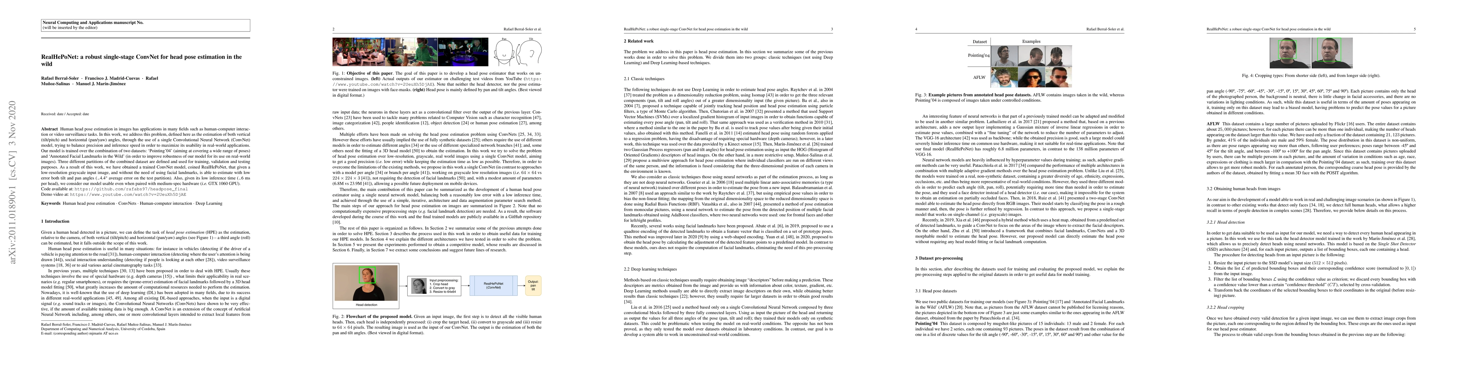 Thumbnail for RealHePoNet: a robust single-stage ConvNet for head pose estimation in
  the wild