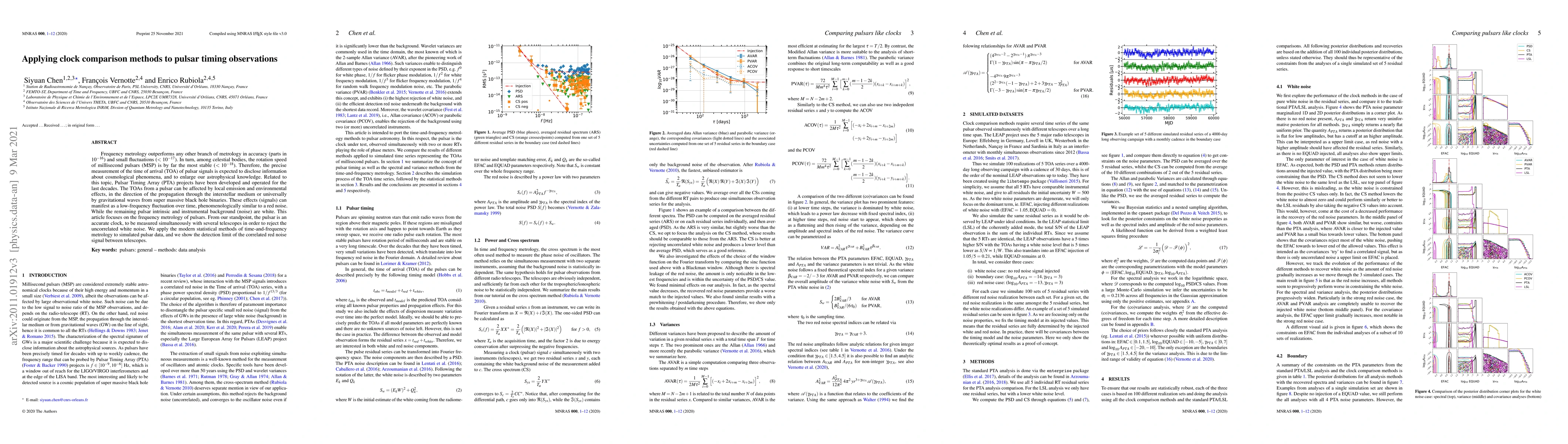 Thumbnail for Applying clock comparison methods to pulsar timing observations