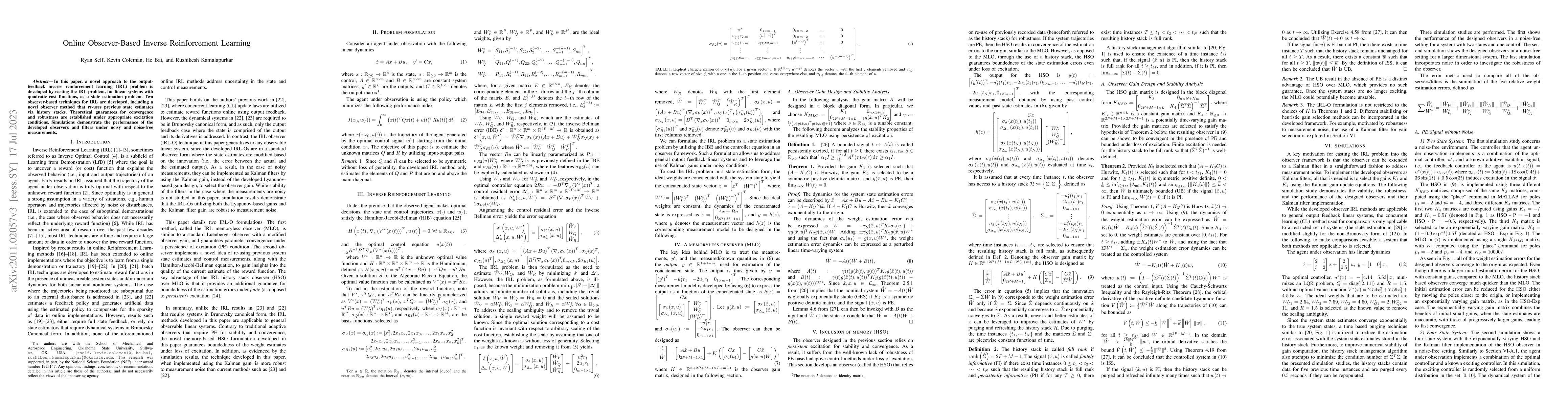 Thumbnail for Online Observer-Based Inverse Reinforcement Learning