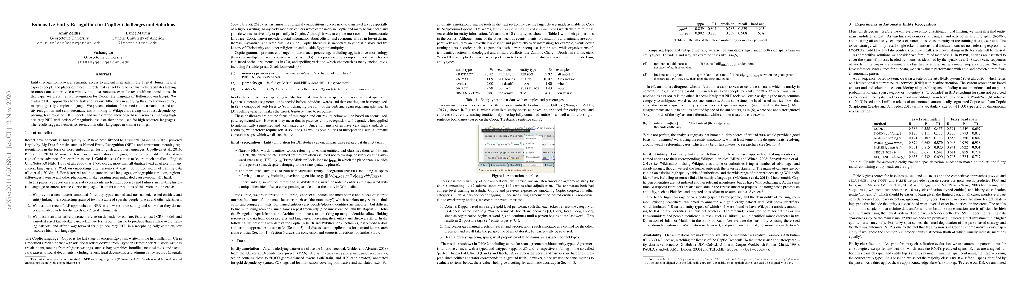 Thumbnail for Exhaustive Entity Recognition for Coptic: Challenges and Solutions