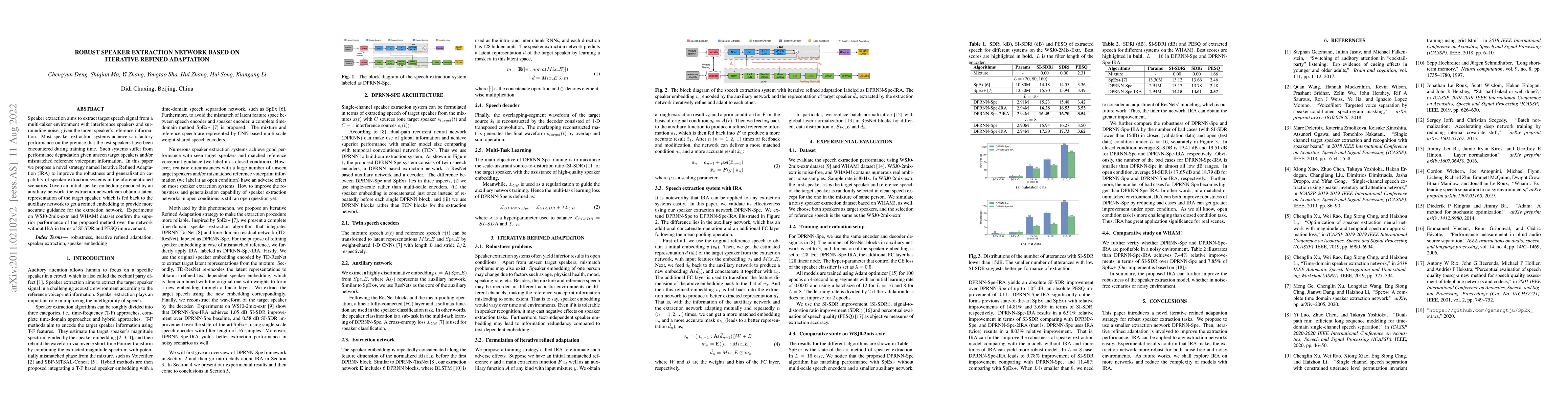Thumbnail for Robust Speaker Extraction Network Based on Iterative Refined Adaptation