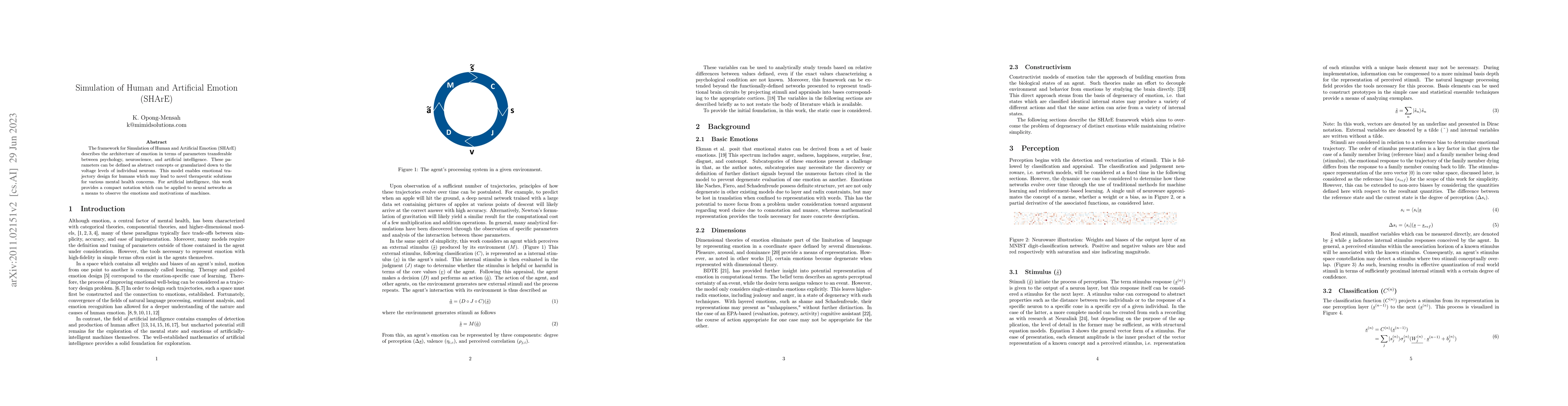 Thumbnail for Simulation of Human and Artificial Emotion (SHArE)