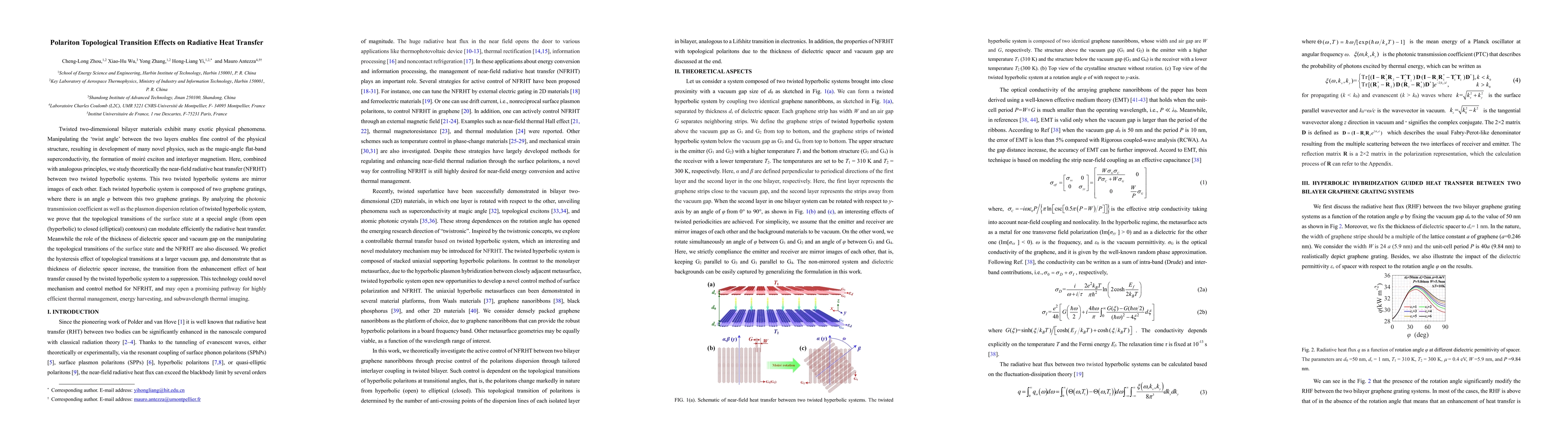 Thumbnail for Polariton Topological Transition Effects on Radiative Heat Transfer