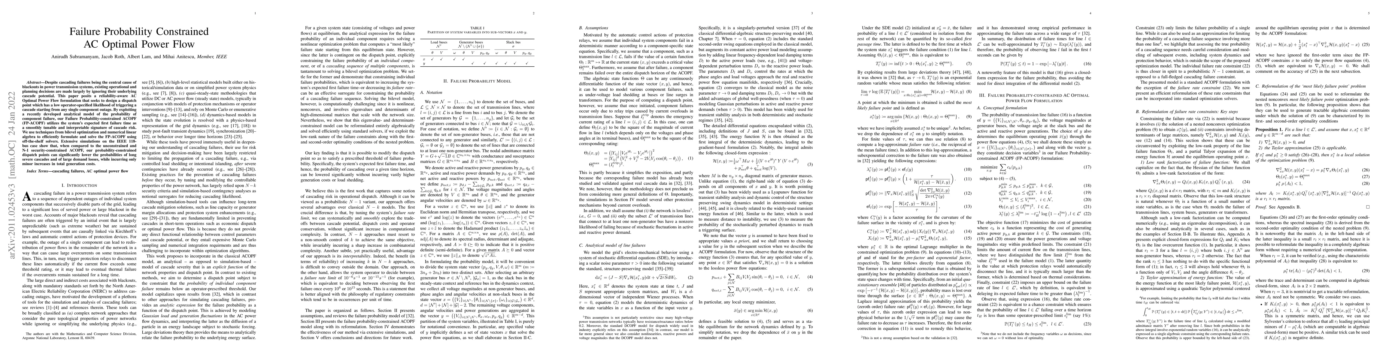 Thumbnail for Failure Probability Constrained AC Optimal Power Flow