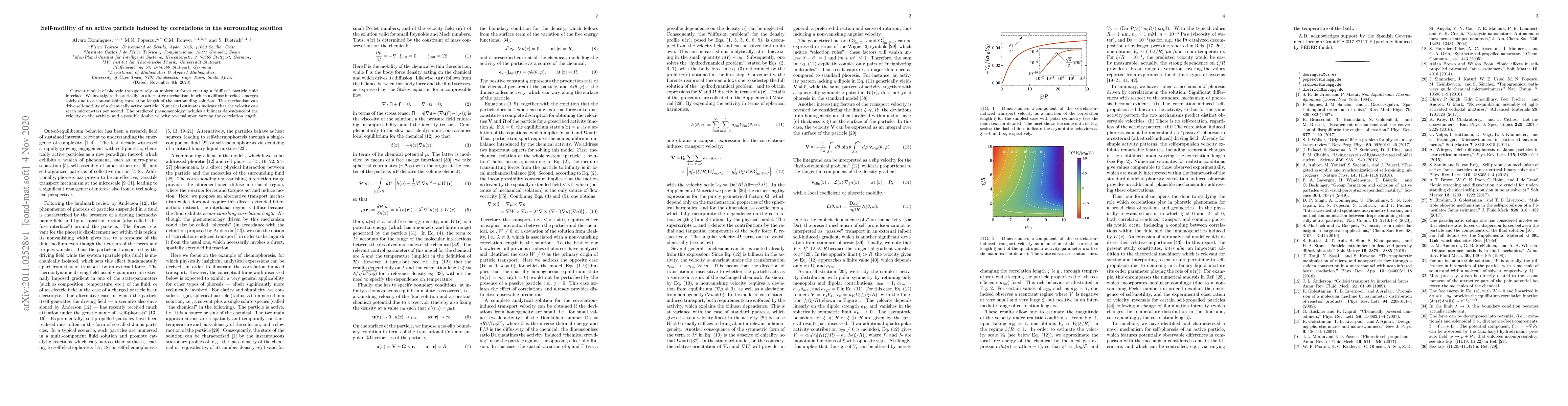 Thumbnail for Self-motility of an active particle induced by correlations in the
  surrounding solution