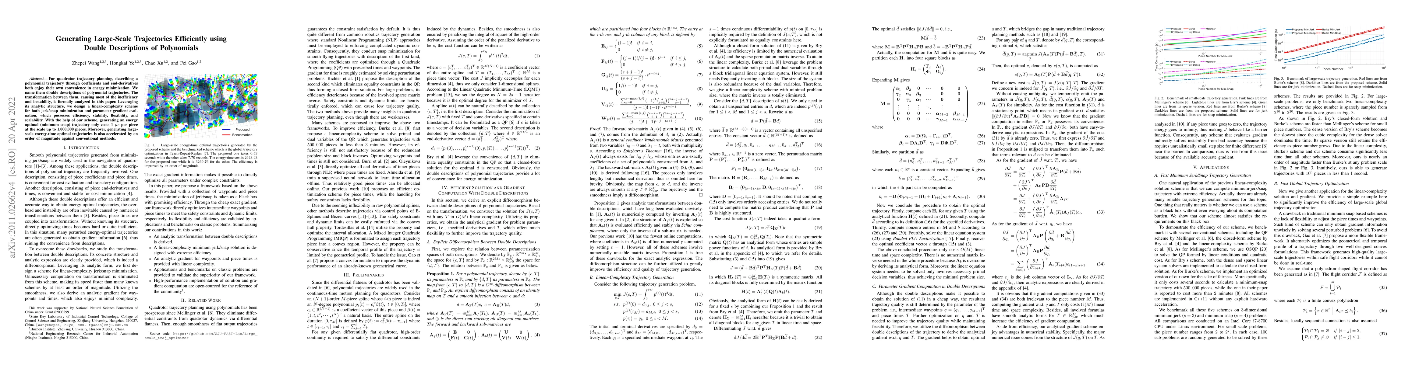 Thumbnail for Generating Large-Scale Trajectories Efficiently using Double
  Descriptions of Polynomials
