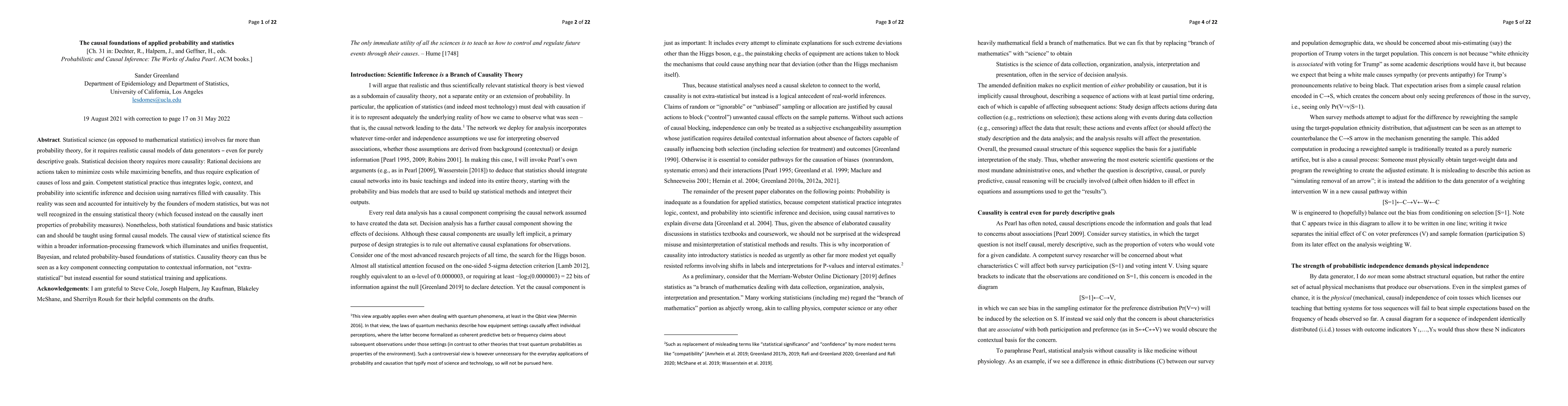 Thumbnail for The causal foundations of applied probability and statistics