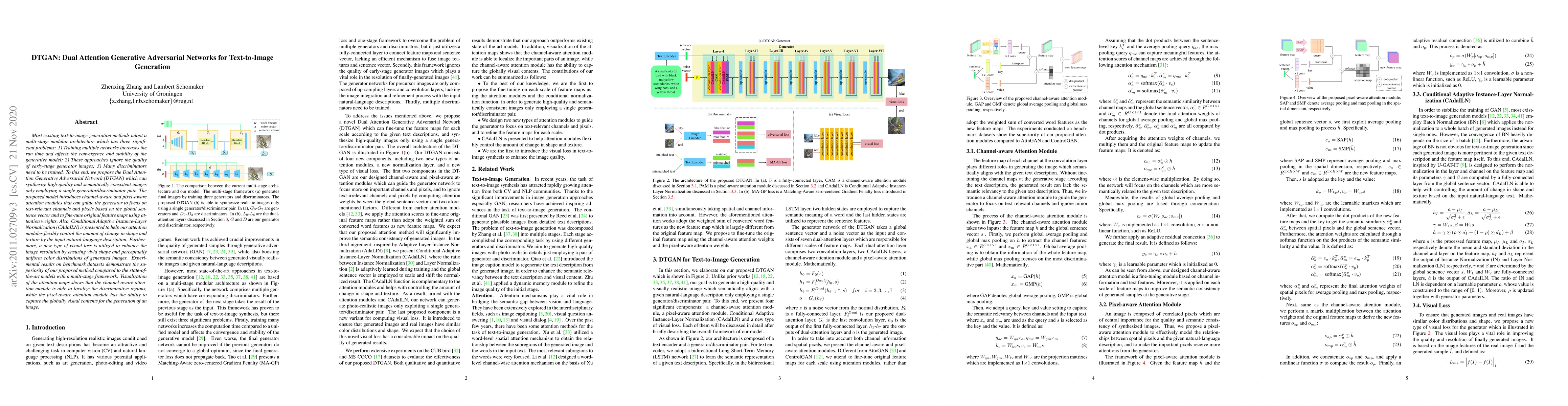 Thumbnail for DTGAN: Dual Attention Generative Adversarial Networks for Text-to-Image
  Generation