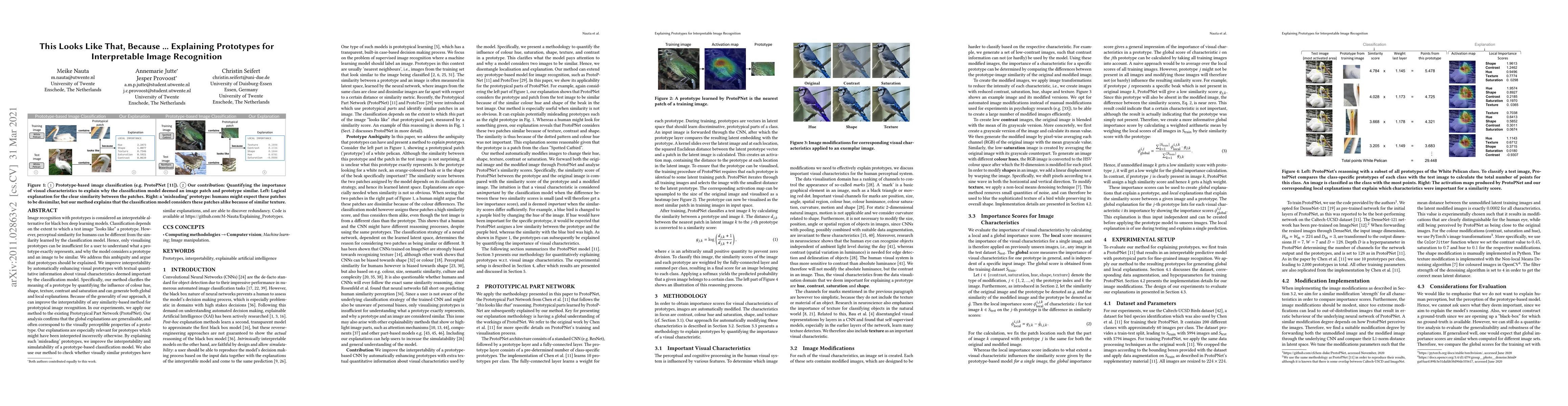 Thumbnail for This Looks Like That, Because ... Explaining Prototypes for
  Interpretable Image Recognition