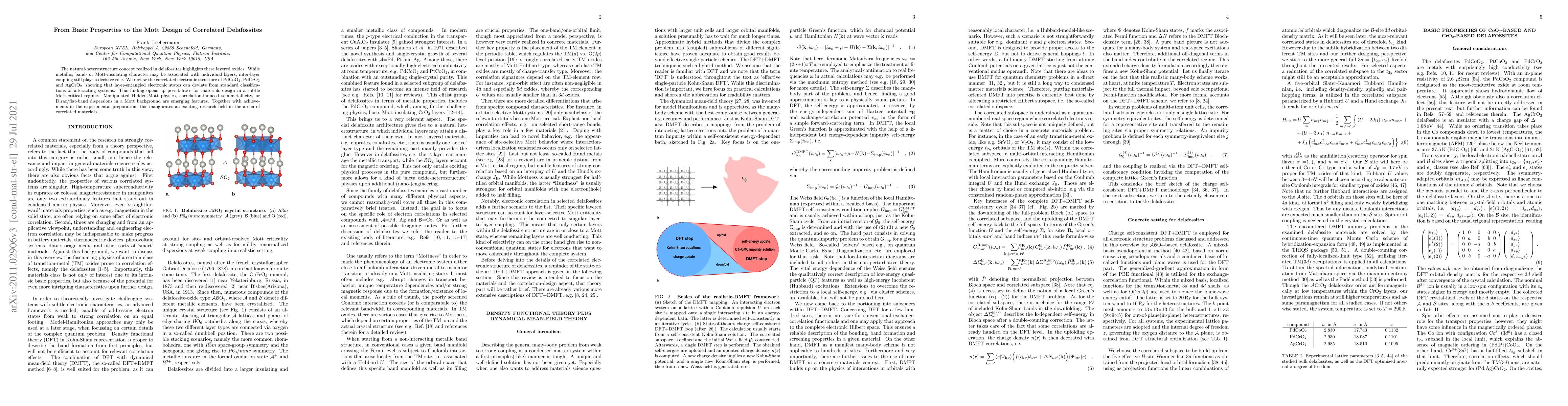 Thumbnail for From basic properties to the Mott design of correlated delafossites