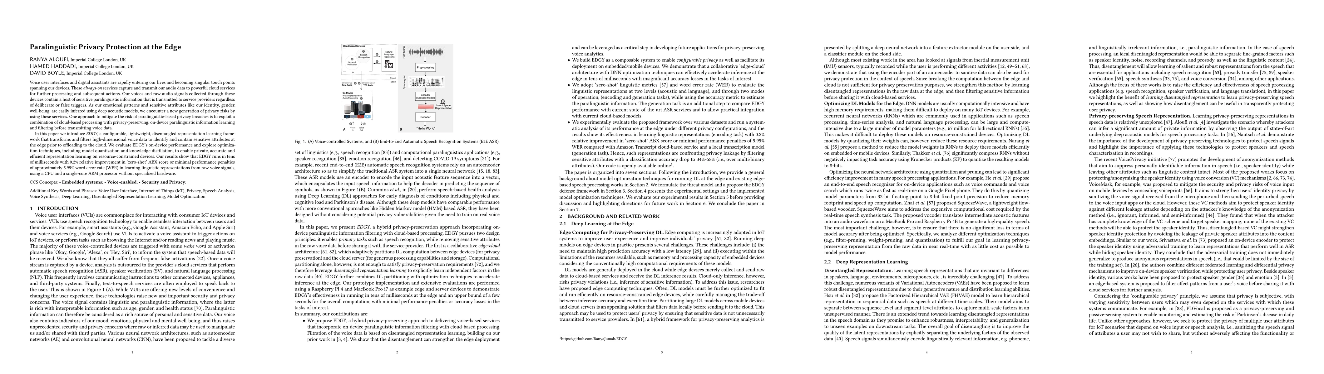 Thumbnail for Paralinguistic Privacy Protection at the Edge