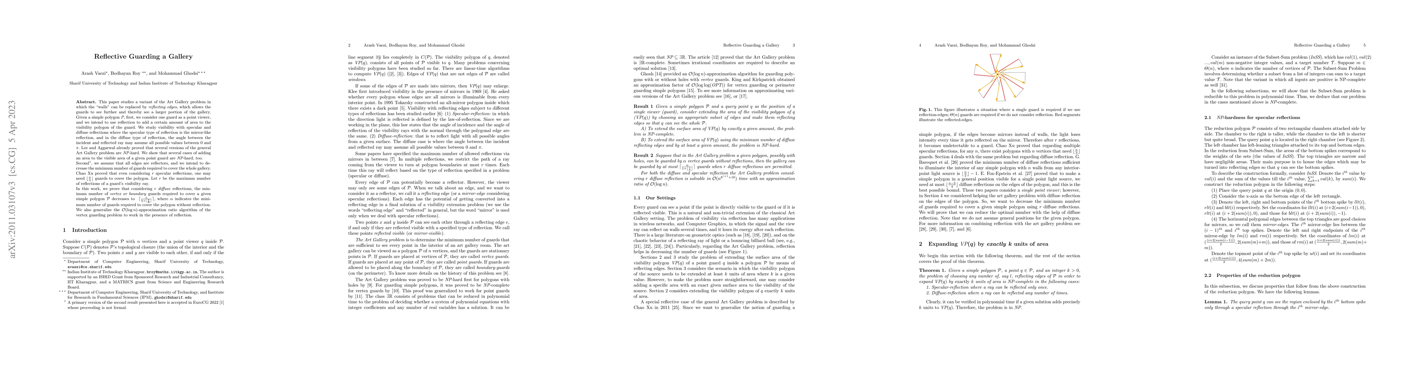 Thumbnail for Visibility Extension via Reflection