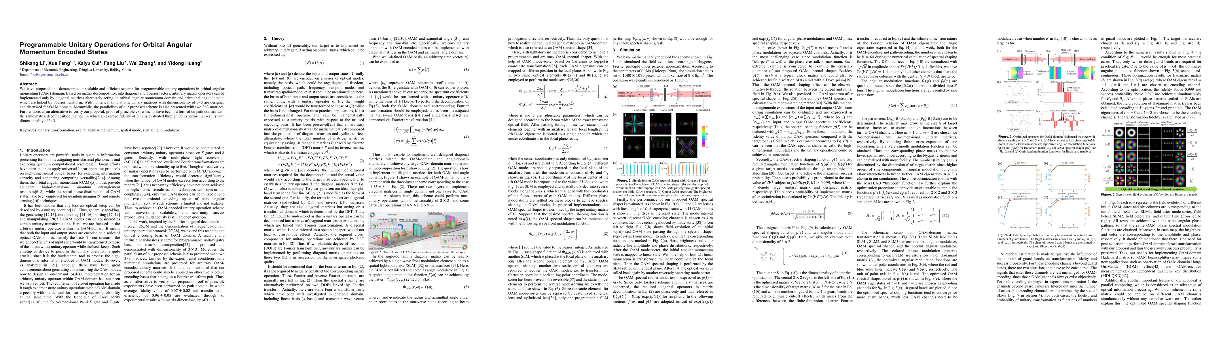 Thumbnail for Programmable Unitary Operations for Orbital Angular Momentum Encoded
  States