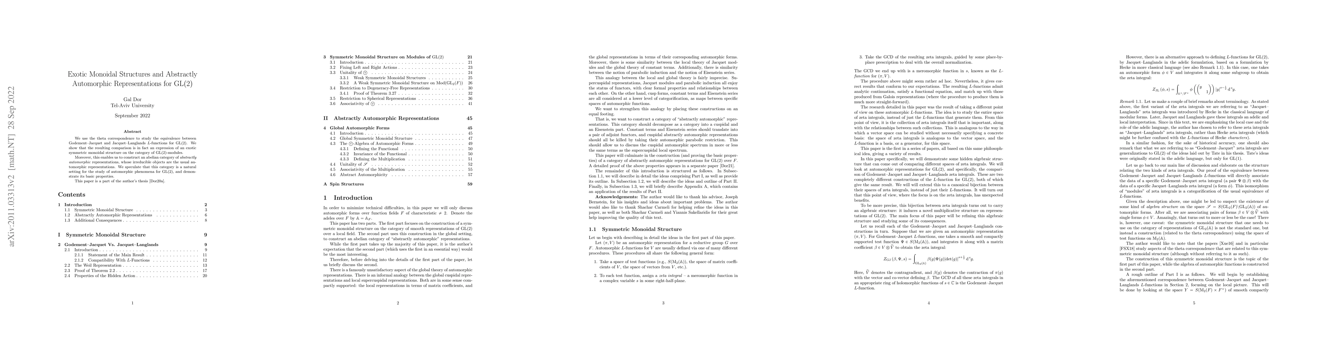 Thumbnail for Exotic Monoidal Structures and Abstractly Automorphic Representations
  for $\mathrm{GL}(2)$