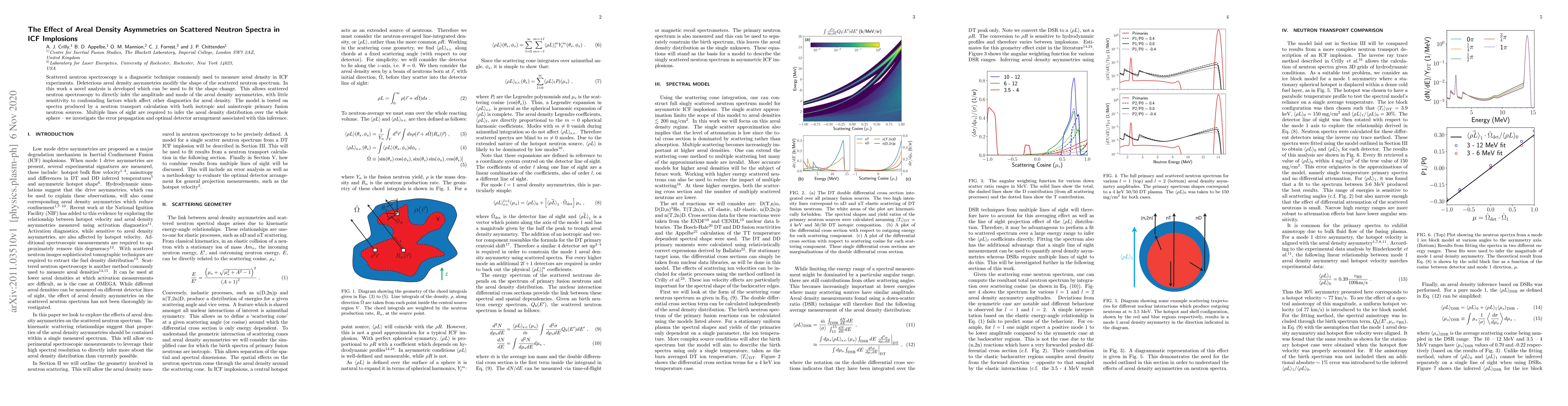 Thumbnail for The Effect of Areal Density Asymmetries on Scattered Neutron Spectra in
  ICF Implosions