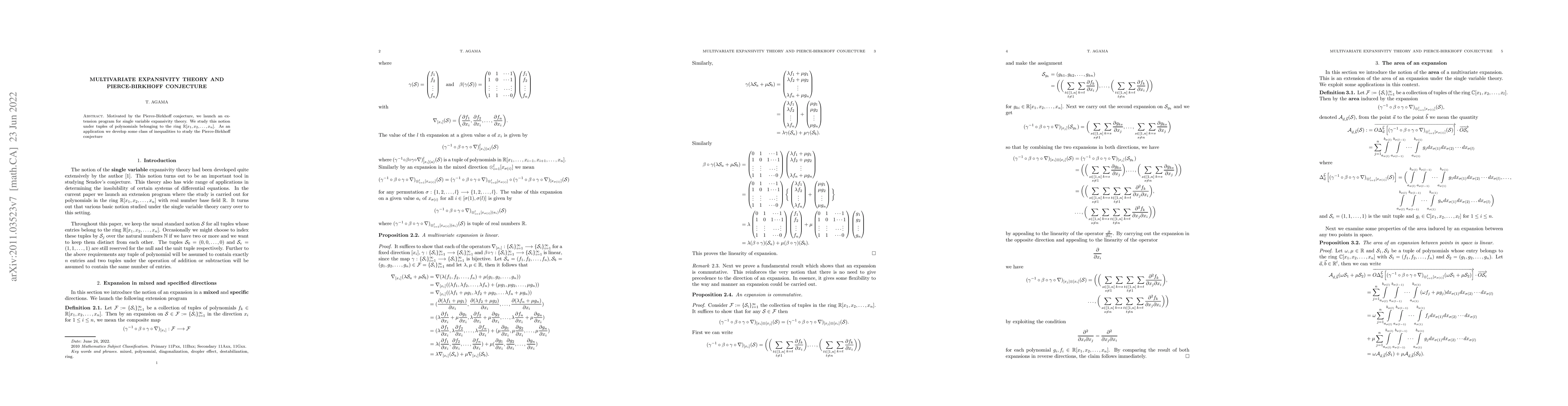 Thumbnail for Multivariate expansivity theory and Pierce-Birkhoff conjecture