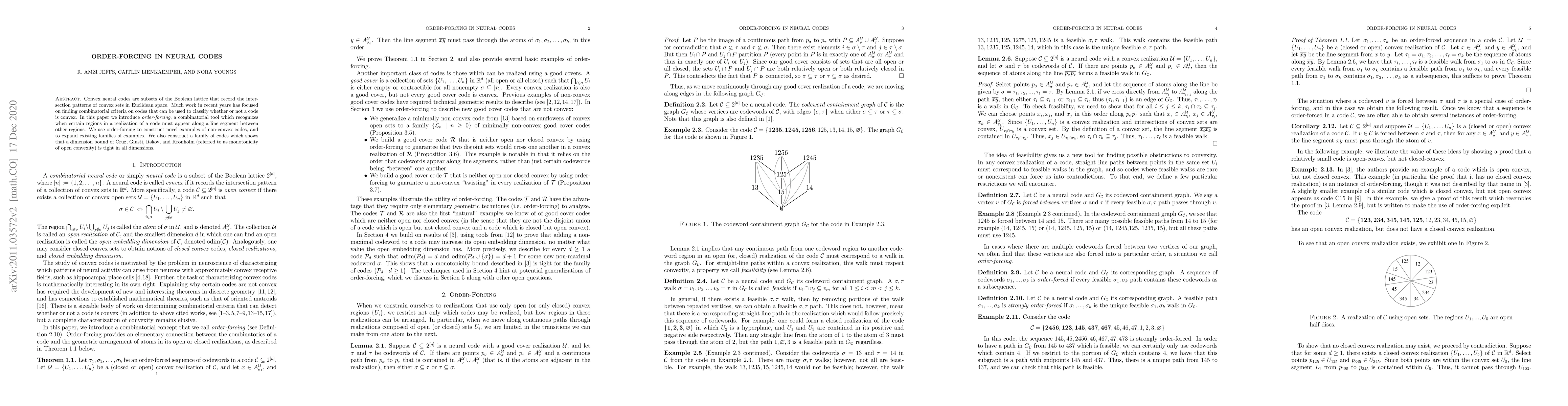 Thumbnail for Order-forcing in Neural Codes
