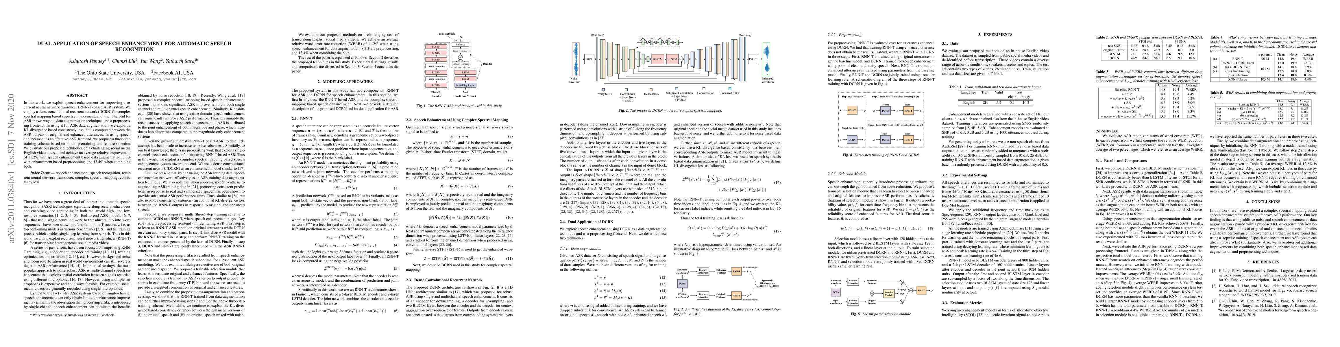 Thumbnail for Dual Application of Speech Enhancement for Automatic Speech Recognition