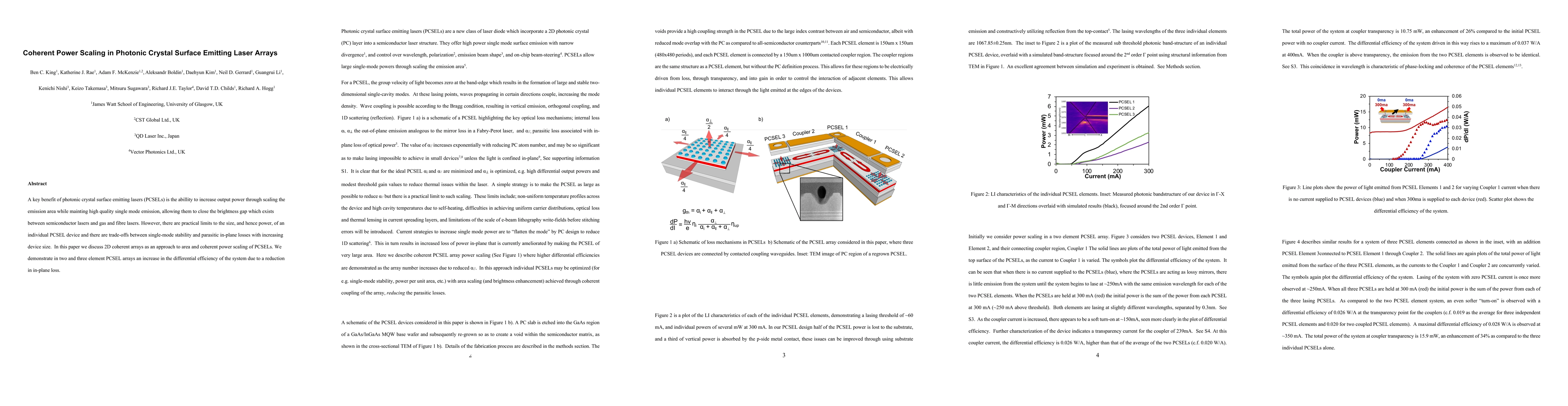 Thumbnail for Coherent Power Scaling in Photonic Crystal Surface Emitting Laser Arrays