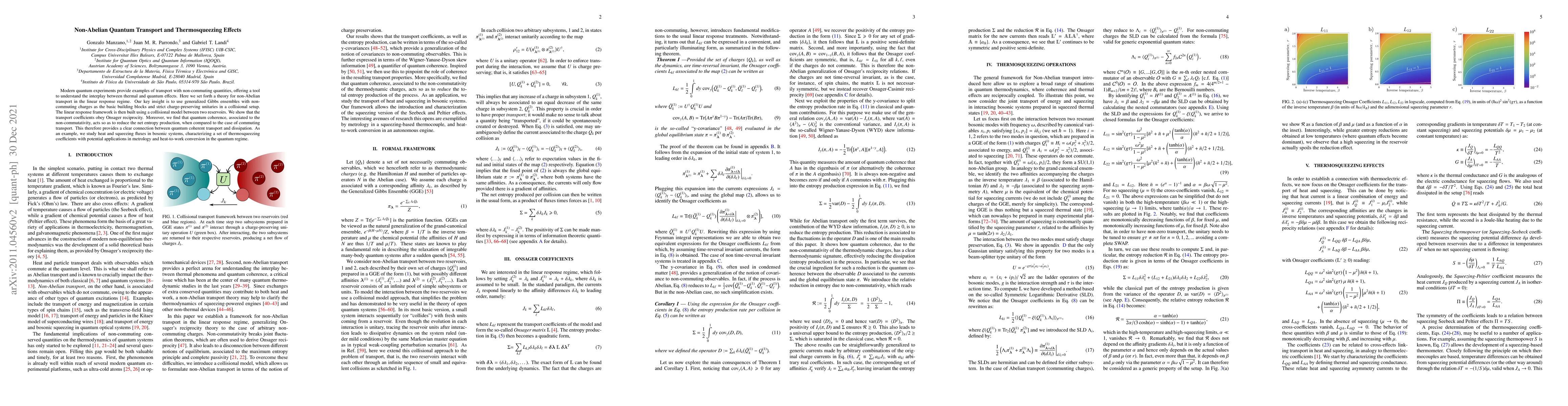 Thumbnail for Non-Abelian Quantum Transport and Thermosqueezing Effects