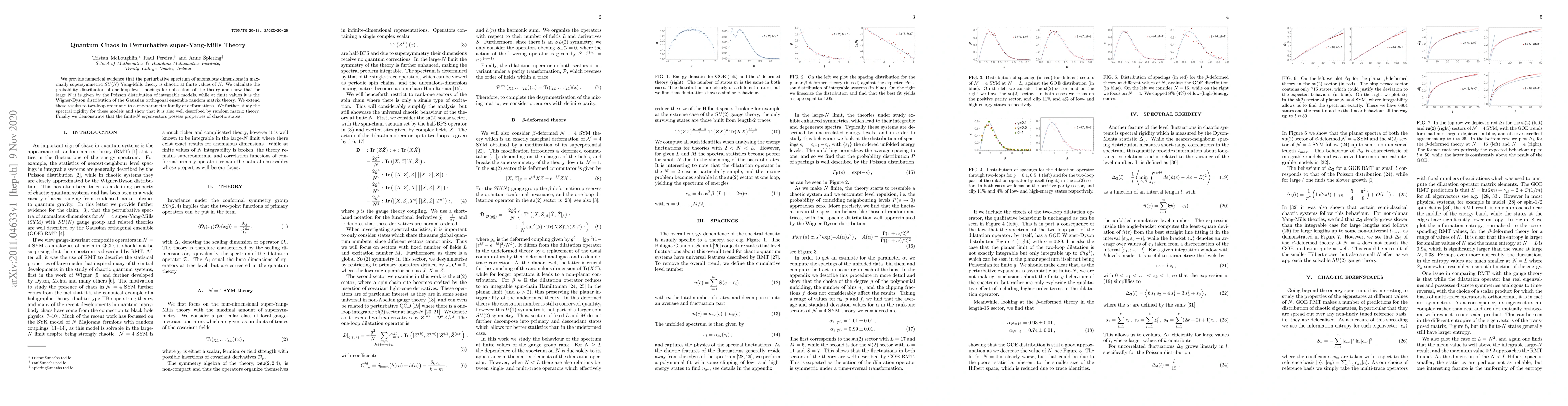 Thumbnail for Quantum Chaos in Perturbative super-Yang-Mills Theory