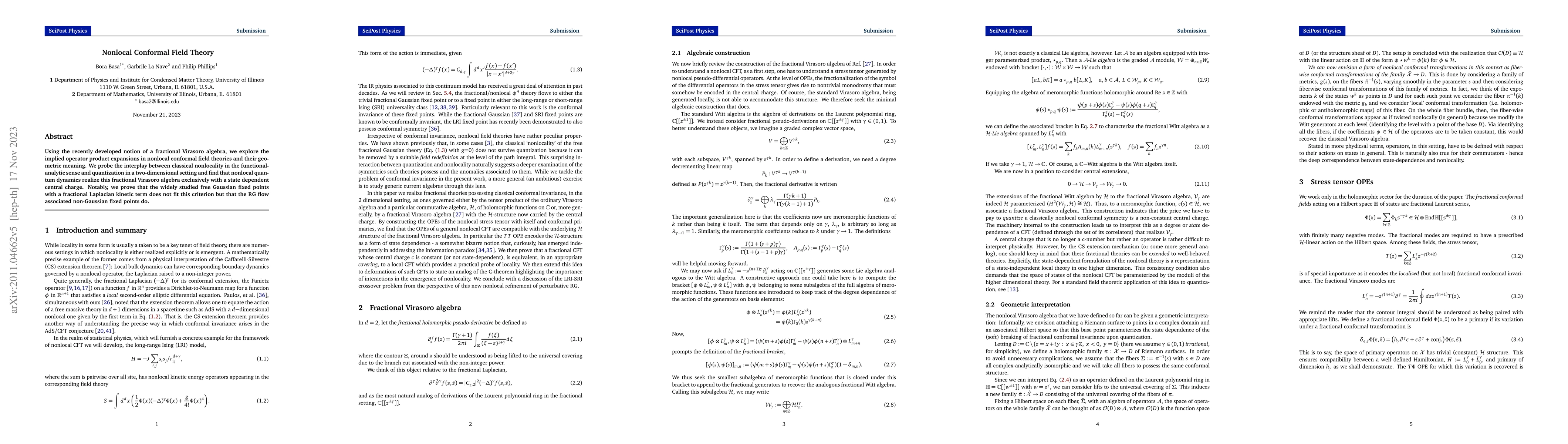 Thumbnail for Nonlocal Conformal Field Theory