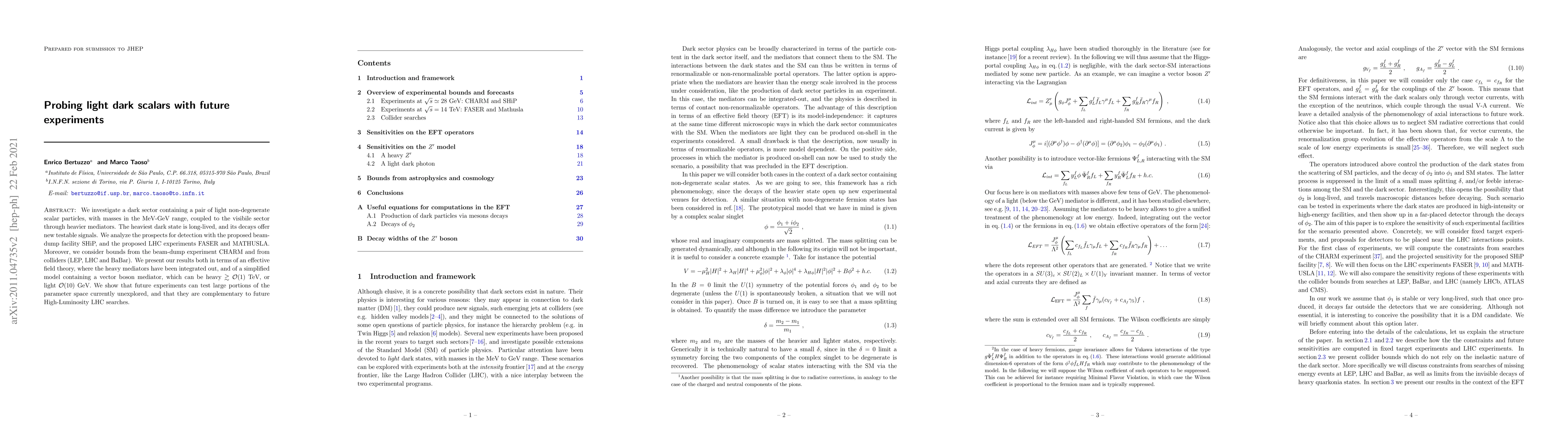 Thumbnail for Probing light dark scalars with future experiments