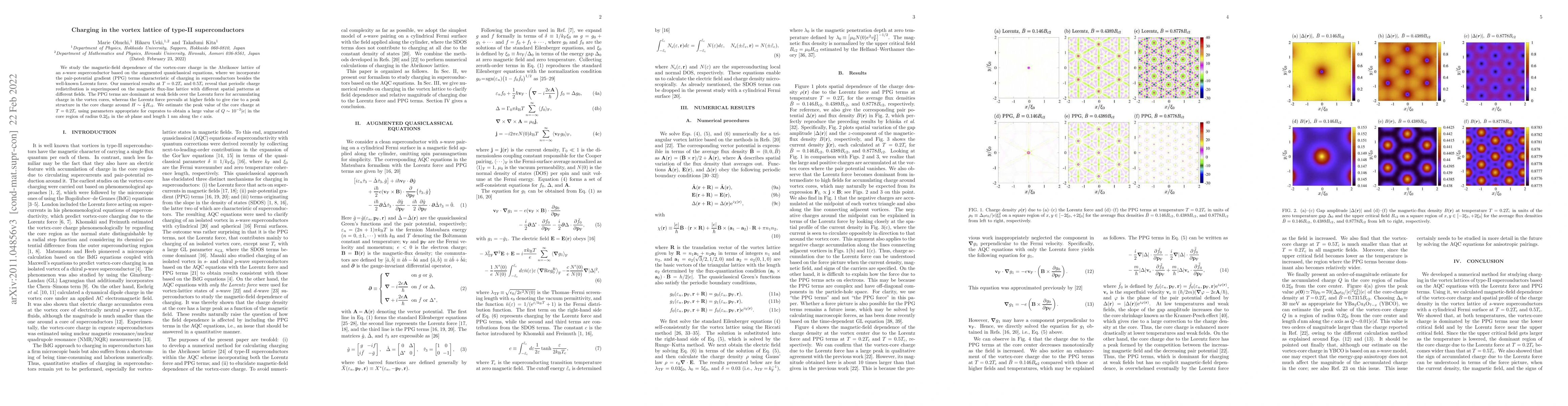 Thumbnail for Charging in the vortex lattice of type-II superconductors