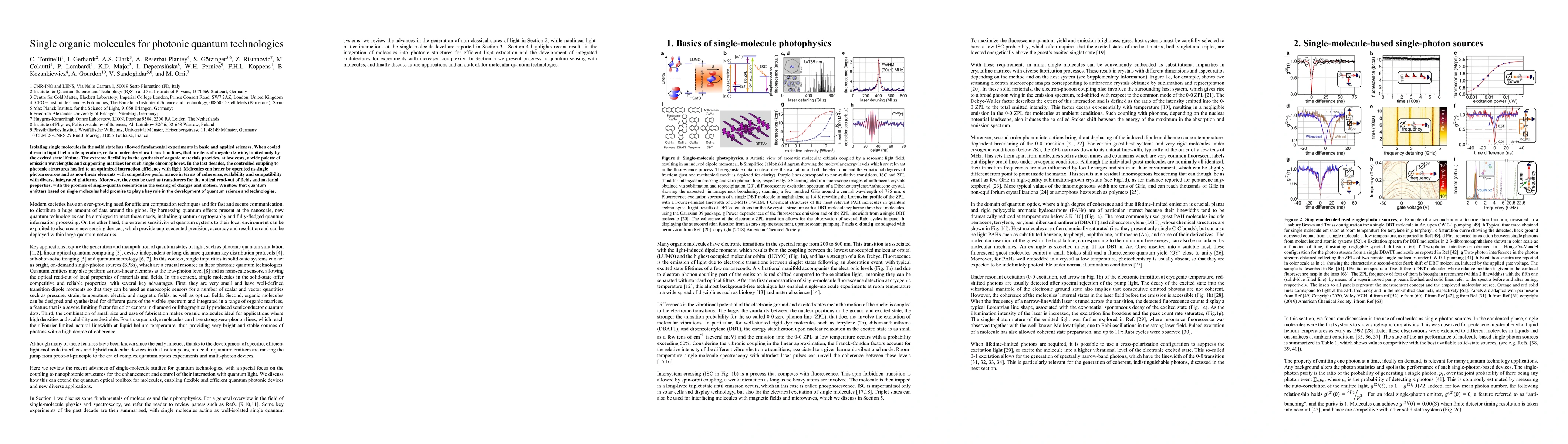 Thumbnail for Single organic molecules for photonic quantum technologies